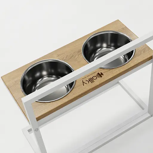 Hollky Flex L — регулируемые миски на подставке для больших собак (2 × 1.8 л) - фото 8