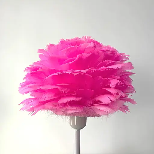 Настільний світильник з розовим пір’ям Line.F TAS 136 PK - фото 4