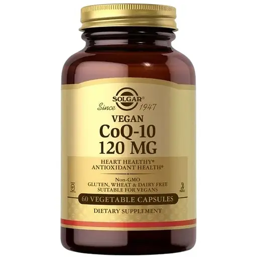 Натуральная добавка Solgar Vegan CoQ-10 120 mg, 60 вегакапсул