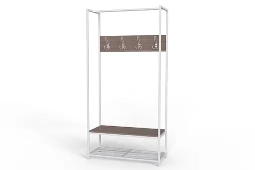 Вешалка напольная Ferrum-decor Трелис 13 180x90x38 ДСП белый Дуб Сонома Трюфель 16мм (FRD-104335) - фото 3