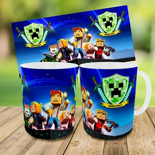 Набір дитячий Майнкрафт Кріпер "Minecraft" рюкзак 36х27см сумка-бананка, кружка з принтом для хлопчика (01551) - фото 9