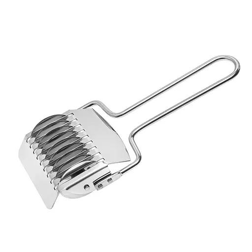 Ролик тесторезка лапшерезка для нарезки лапши, зелени из нержавеющей стали с ручкой, Kitchen Master 83608 - фото 4