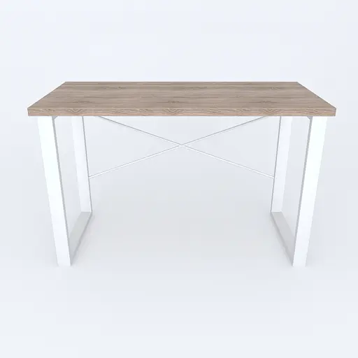 Письмовий стіл Ferrum-decor Драйв 750x1000x700 Білий метал ДСП Дуб Сонома Трюфель 32 мм (FRD-103377) - фото 3