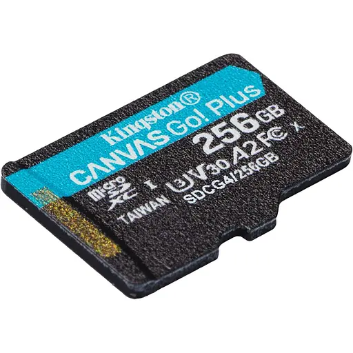 Карта памяти Kingston microSDXC Canvas Go! Plus 256GB Class 10 UHS-I U3 V30 A2 (SDCG4/256GBSP) (139170) - фото 3