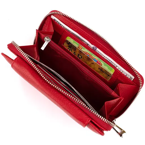 Кожаный женский кошелек ST Leather 19х9.5х2.5 см acs0015405 - фото 6