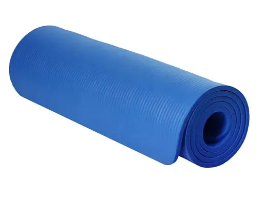 Коврик для йоги и фитнеса Power System PS-4017 NBR Fitness Yoga Mat Plus Blue (180х61х1) (PS-4017_Blue) - фото 6