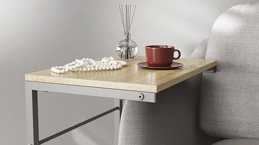 Столик Терри Ferrum-decor 650x440x330 Серый металл ДСП Дуб Сонома 16 мм (FRD-104665) - фото 4