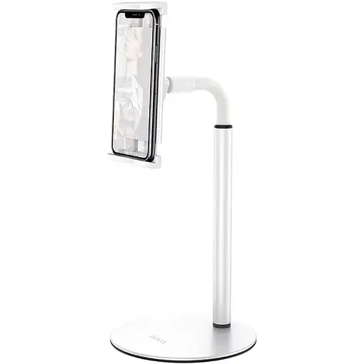Тримач Hoco Soaring series metal desktop stand PH30 до 10" білий - фото 1
