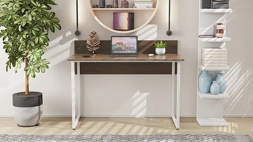 Компьютерный стол Ferrum-decor Скай 75x120x60 белый ДСП Дуб Сонома Труфель 16мм (FRD-101073) - фото 3