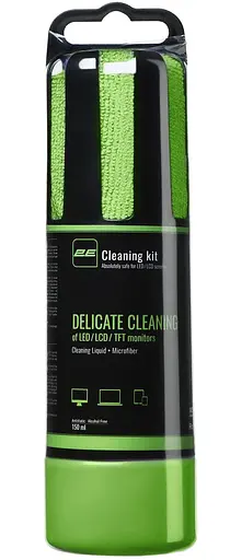 Набір чистячий 2E для екранів: спрей 150 мл, серветка з мікрофібри, Green (2E-SK150GR) - фото 1