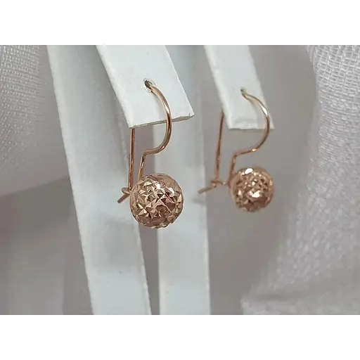 Золоті сережки Favoritum Кулі. 210248_7_А - фото 3