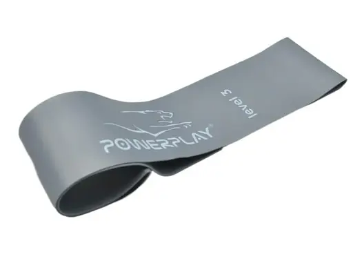 Гумка для фітнесу PowerPlay 4140 Level 3 Stretch Band (11-15 кг) Сіра (PP_4140_Grey) - фото 5