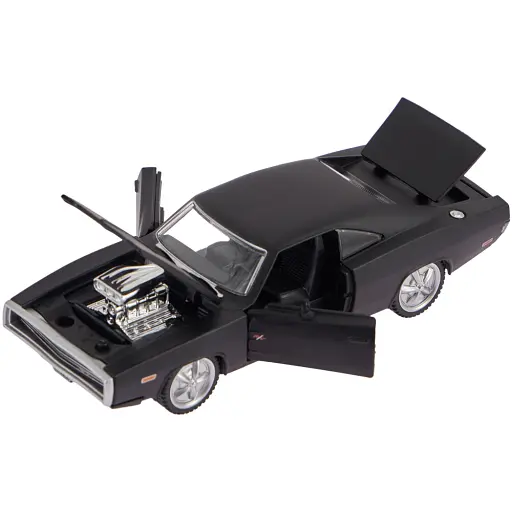 Машинка Rastar 1970 Dodge Charger R/T 1:36 Чорний - фото 2