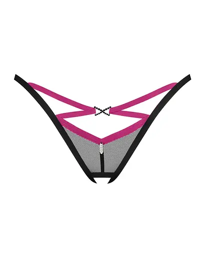 Стринги Obsessive Novenes XS/S чорний - фото 4