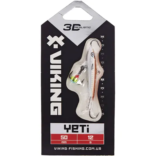 Балансир Viking Fishing Yeti Ice Jig 50mm 12.0g #12 Smoke Anchovy - фото 2