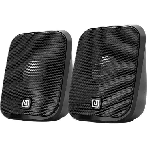 Колонки 2.0 REAL-EL S-25 черный, 2 x 3 Вт, USB, mini-jack 3.5 мм (EL121100022) - фото 1