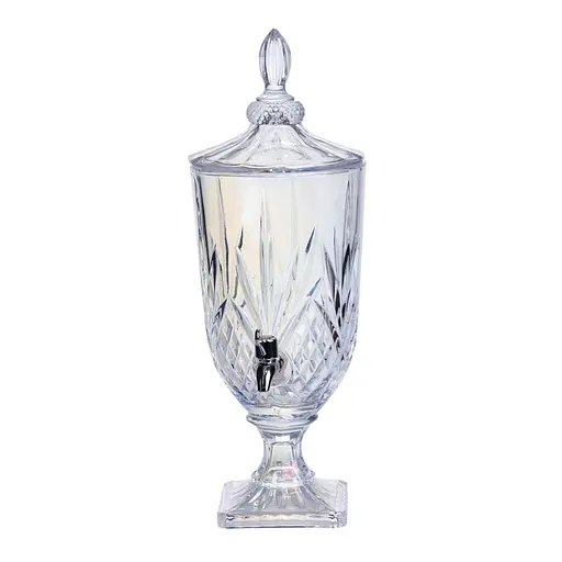 Лимонадниця з краном скляна 3 л диспенсер для напоїв лимонадник із краном Прозорий Yiwu HP-19-302 - фото 2