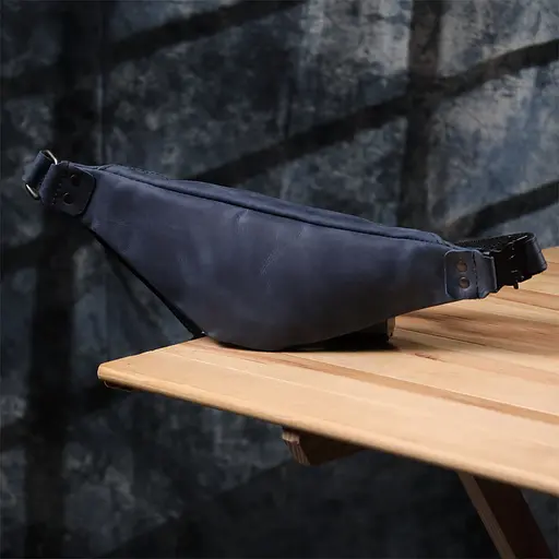 Чоловіча зручна бананка із натуральної вінтажної шкіри SHVIGEL 29х11х4,5 см sum0027468 - фото 20