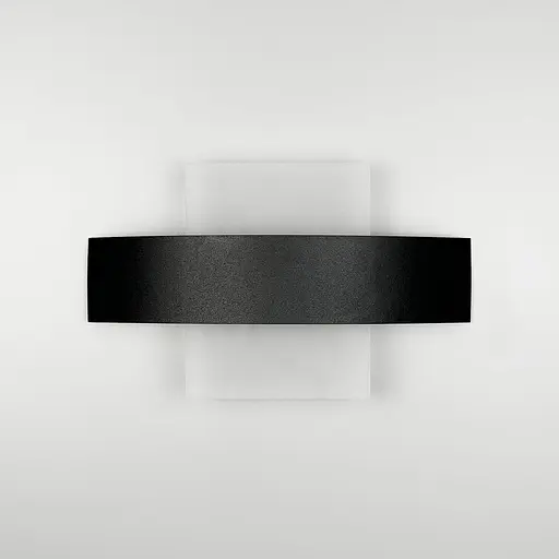 Черное бра с квадратным рассеивателем Line F Арт. W205 - 250*130 BK (квадрат) - фото 5