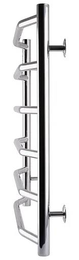 Водяна рушникосушка Unio LT W 600-500-6 Драбинка Трапеція, Хром - фото 2