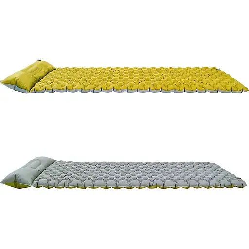 Коврик надувной Wechsel Coreo Double-Tube TL салатово-серый (233122) - фото 4