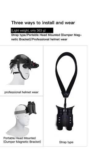 Тактический бинокль ночного видения NV8300 Super Light HD 36MP 3D 4K (до 500м) - фото 5