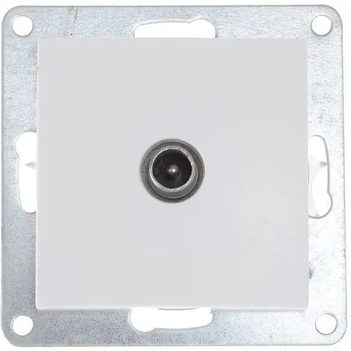 Розетка Brille NB-1TV wh біла (42-206)