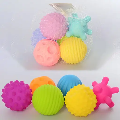 Игрушка для купания, 6 шт., 7 см, пищалка, в сетке, 20x10x11 см (в ассортименте)