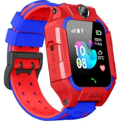 Дитячі розумні смарт годинник Q19 з камерою прослуховуванням Sim-картою Red Blue (16111)