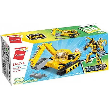 Детский конструктор Стройтехника Qman 1417 в коробке Giant Claw Excavator - фото 1