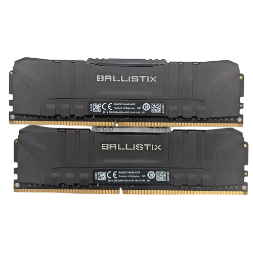 Оперативна пам'ять Crucial 16GB (2x8GB) DDR4 3200MHz Ballistix Black (BL2K8G32C16U4B) Б/В - фото 3