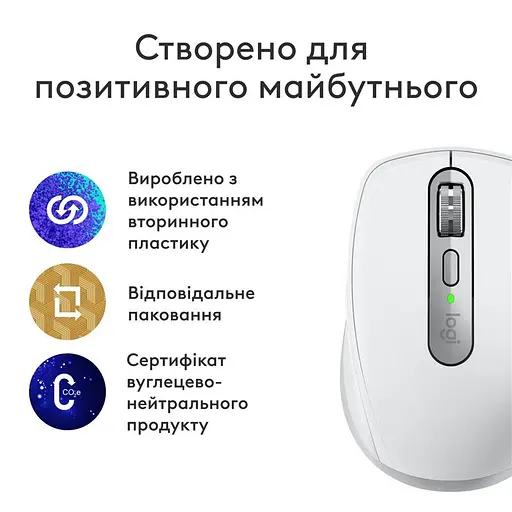 Мышь беспроводная Logitech MX Anywhere 3S для Mac Pale Grey (910-006946) - фото 6