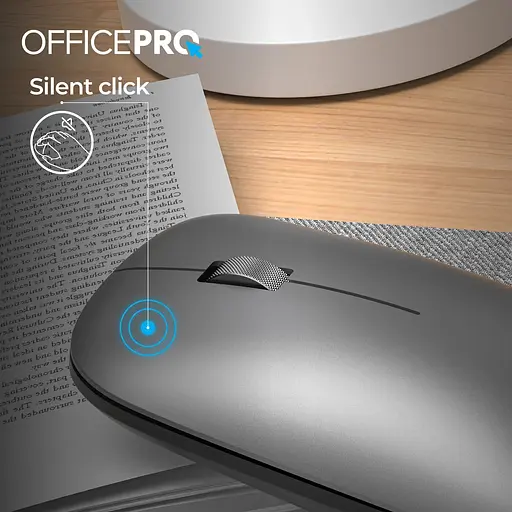 Мышь OfficePro M225G Silent Click Wireless Gray [144297] - фото 9