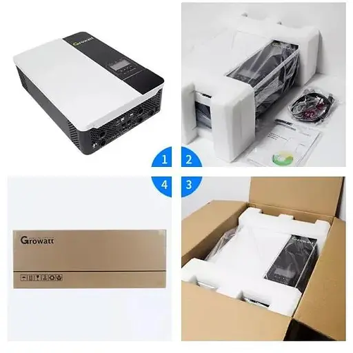 Автономний сонячний інвертор Growatt 5000W 48V 100A (SPF 5000ES) - фото 2