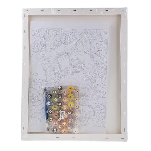 Набор для росписи по номерам "Милый котенок в подсолнечнике" 40*50 см, IDEA2-GX47753, ТМ "99IDEAS" - фото 6