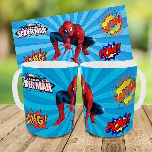 Набор: детская сумка-бананка+кружка Человек-паук "Spider-Man" 32х15см,бананка мальчику через плечо (01007) - фото 3