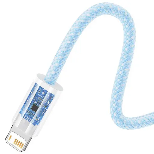 Дата кабель Baseus Dynamic Series USB to Lightning 2.4A (1m) (CALD000402) Blue - фото 4