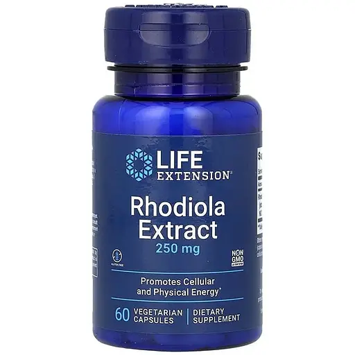 Экстракт радиолы Life Extension Rhodiola Extract 250 mg, 60 вегакапсул - фото 1
