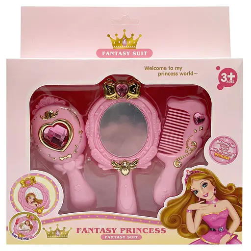 Аксесуари для дівчат Fantasy Princess C8824 дзеркало, розчіска Рожевий