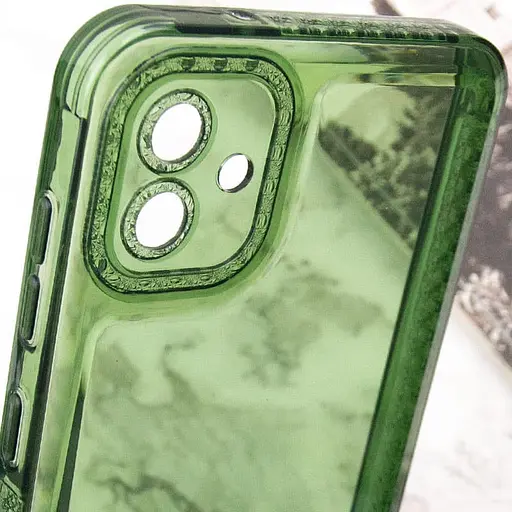 Чохол TPU Starfall Clear для Samsung Galaxy A04e Зелений - фото 5