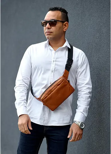 Чоловіча сумка бананка  Sambag 24х16х6 см sum0015544 - фото 1