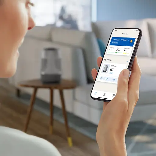 Увлажнитель воздуха Philips Series 1000, темно-серый (HU1510/03) - фото 7
