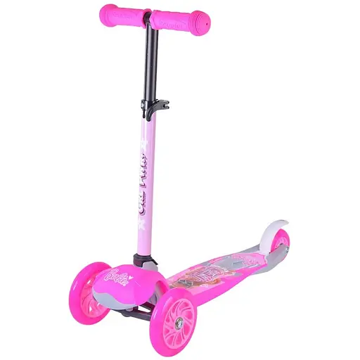 Дитячий самокат Bambi Barbie з рюкзачком 17х20 см Рожевий 000246935