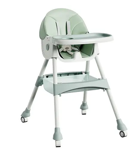 Стільчик для годування Toti FR-10440 сталева конструкція, тканина PU, 4 колеса, в коробці (6989241360019) - фото 1