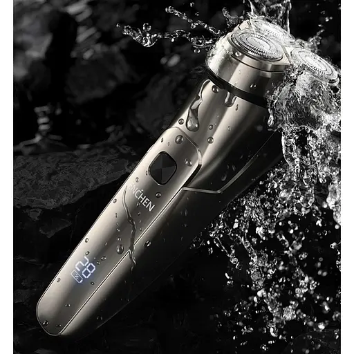 Бритва электро аккумуляторная Enchen Steel 3S черно-золотистый - фото 2