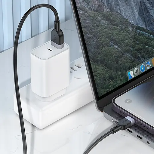 Дата кабель Hoco X109 Energy silicone USB to Lightning (3m) Black  - фото 4