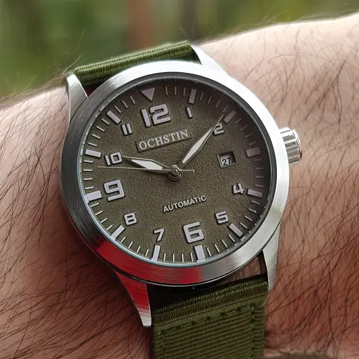 Годинник Ochstin Military Hook Green, 2 ремінця - фото 7