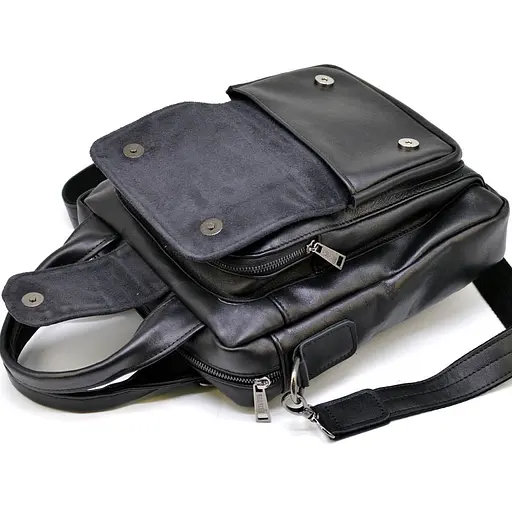 Чоловіча шкіряна сумка TARWA 25.5х7.5х30.5 см 000296915 - фото 2