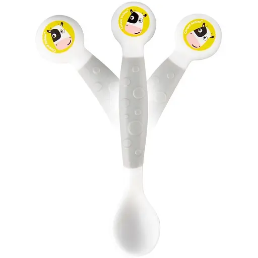 Ложка та виделка Canpol babies еластичні сірі (56/580) - фото 3