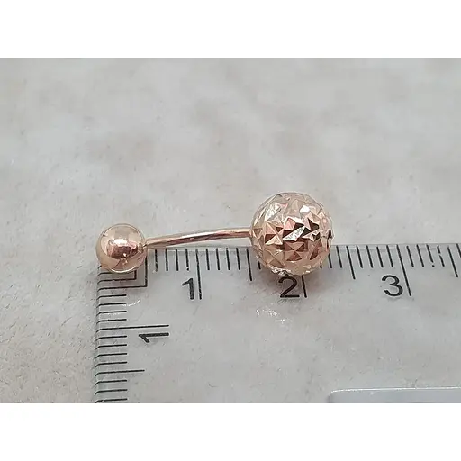 Золотые серьги Шарики.  1101081А - фото 5